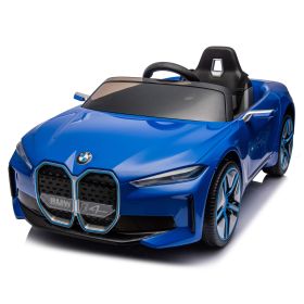 Licensed BMW I4,12v Kids ride on car 2.4G W/Parents Remote Control,electric car for kids,Three speed adjustable,Power display, USB,MP3 ,Bluetooth,LED