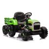 Ride on Tractor with Trailer,12V Battery Powered Electric Tractor Toy w/Remote Control,electric car for kids,Three speed adjustable,Power display, USB