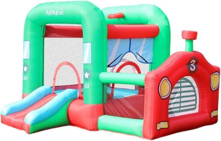 AirMyFun Bounce House for Kids 3-12 Inflatable Slide Jumping Bounce Castle Blow Up Toddler Bouncy House for Kids Outdoor with Slide and Blower Use for