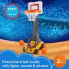 B.B. Hoopster Electronic Basketball Toy with Lights & Sounds for Kids, 2 Balls