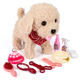 Spark Imagination with a Lifelike Walking, Barking, and Tail-Wagging Toy Pet! Complete Grooming Set and Leash Included for Kids' Creative Play and Lea