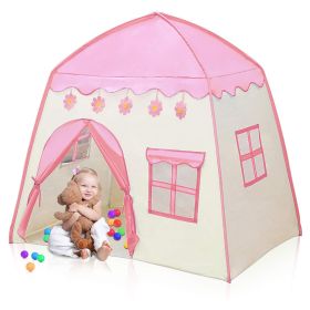 Kids Play Tent Princess Playhouse Pink Castle Play Tent