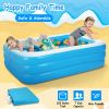 Inflatable Swimming Pools Family Swim Play Center Pool Blow up Kiddie Pool