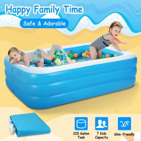 103x69x24in Inflatable Swimming Pools Family Swim Play Center Pool Blow up Kiddie Pool