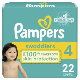 Pampers Swaddlers Diapers Size 4, 22 Count