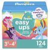 Pampers Easy Ups Training Underwear Girls Size 5 3T-4T, 124 Count