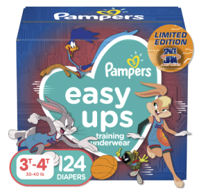 Pampers Easy Ups Unisex Training Underwear, 3T - 4T, 124 Count