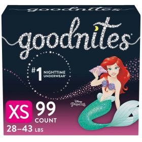 GoodNites Girls Training Underwear Size XS, 99 Count