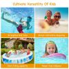 90√ó60√ó20In Inflatable Swimming Pool Blow Up Family Pool For Kids Foldable Swim Ball Pool Center