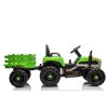 Ride on Tractor with Trailer,12V Battery Powered Electric Tractor Toy w/Remote Control,electric car for kids,Three speed adjustable,Power display, USB