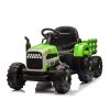 Ride on Tractor with Trailer,12V Battery Powered Electric Tractor Toy w/Remote Control,electric car for kids,Three speed adjustable,Power display, USB