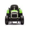 Ride on Tractor with Trailer,12V Battery Powered Electric Tractor Toy w/Remote Control,electric car for kids,Three speed adjustable,Power display, USB