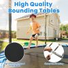 8FT Trampoline with Safety Enclosure Net and Ladder Bounding Table; Trampoline Combo Jumping Trampoline Fitness