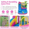 Inflatable Bounce Castle with Long Water Slide and 735W Blower