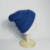 Blue Warm Solid Color Knitted Beanies Hat for Boys Girls