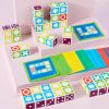 Wooden Puzzle Building Cubes Game for Adults and Kids 3+ All Ages; New Wave Logical Puzzle Match Games