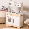 Robotime Wooden Kitchen Play Toys for Girls Gifts with Accessories Play Sets