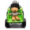 Ride on Tractor with Trailer,12V Battery Powered Electric Tractor Toy w/Remote Control,electric car for kids,Three speed adjustable,Power display, USB