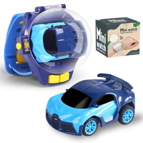 Children's Rechargeable WatchRemote Control Car Toy (Color: Alloy Blue)