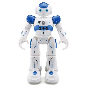 Robot Toy; RC Robot; Remote Control Toys; Smart Toy; Intelligent Programming Educational Music Dance Robots; Gesture Sensing Smart Robot; Gift For Chi (Color: Blue)