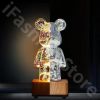 3D Fireworks Bear Night Light RGB Led 7 Color Luminarias Projection Lamp Romantic Gift Bedroom Decor Home Kawaii Desk Decoration