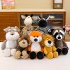 35cm Jungle Animal Plush Toy Tiger Doll Monkey Giraffe Doll Lion Kindergarten Gift Girl Doll